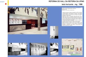 1998 - Reforma do hall da reitoria da UFMG