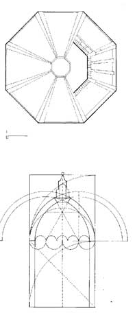Planta e esquema geométrico
