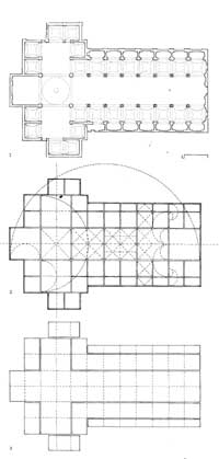 Plantas e esquemas de proporções