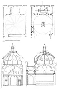 Planta e cortes