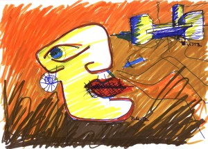 Planta e vista frontal